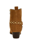 Women's Studded Real Suede Leather Ankle Boots | Zarnesh