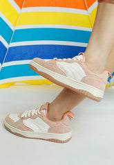 Women Surfer Faux Leather Casual Sneakers Zarnesh