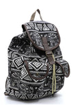 Women's Tribal Printed Canvas Backpack | Zarnesh