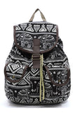 Women's Tribal Printed Canvas Backpack | Zarnesh