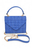 Women's Tweed Fabric Top Handle Crossbody Swing Bag | Zarnesh
