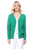 Women's V-Neck Button Down Knit Cardigan Sweater | Zarnesh