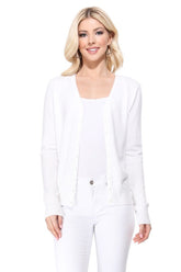 Women’s V-Neck Button Down Knit Cardigan Sweater | Zarnesh