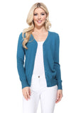 Women's V-Neck Button Down Knit Cardigan Sweater | Zarnesh