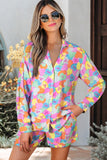 Women's Valentine Candy Heart Shirt Shorts Pajama Set | Zarnesh