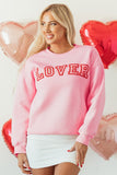 Women’s Valentines Lover Drop Shoulder Pullover Sweatshirt | Zarnesh