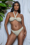 Women's Victoria Bikini Set Bandeau Tie Halter Two-Piece | Zarnesh