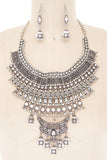 Women’s Vintage Inspired Boho Statement Bib Necklace Set | Zarnesh