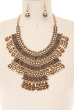 Women’s Vintage Inspired Boho Statement Necklace Set | Zarnesh
