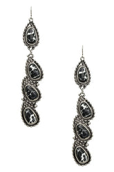 Women’s Western Statement Stone Drop Earrings | Zarnesh
