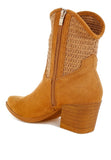 Women's Woven Pointy Western Booties | Zarnesh