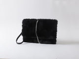 Womens Faux Fur Shoulder Clutch Purse | Zarnesh