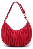 Womens Chevron Quilted Shoulder Hobo Bag | Zarnesh