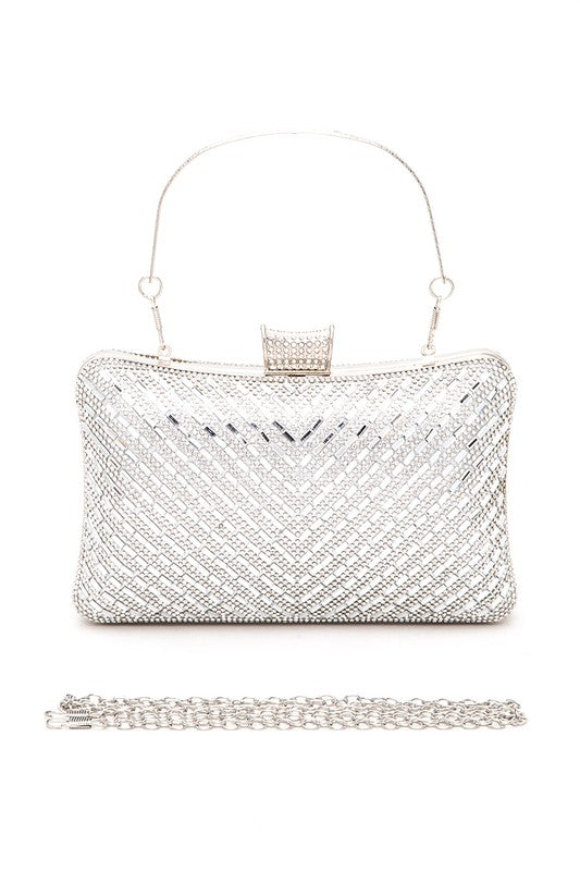 Womens Convertible Top Handle Box Clutch | Zarnesh