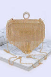 Womens Fringe Rhinestone Convertible Clutch Bag | Zarnesh