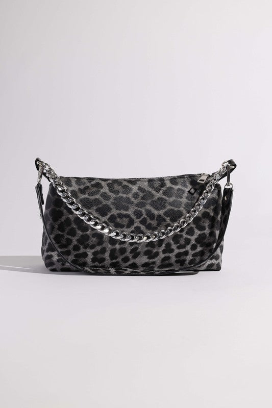 Womens Leopard Saddle Shoulder Bag | Zarnesh