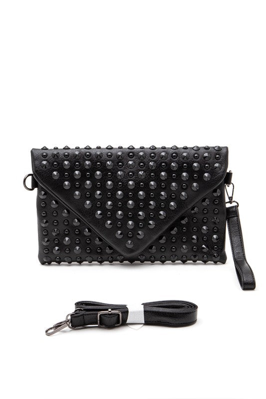 Womens Mix Studs Convertible Clutch Swing Bag | Zarnesh