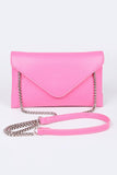 Womens Pop Color Classic Envelope Clutch Bag | Zarnesh