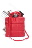 Womens Quilted Soft Puffer Top Handle Swing Bag | Zarnesh