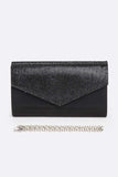 Womens Rhinestone Glitter Envelope Clutch Bag | Zarnesh