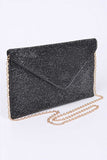 Womens Rhinestone Statement Envelope Clutch Bag | Zarnesh
