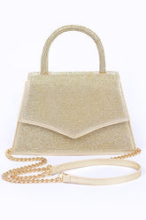 Womens Rhinestone Top Handle Convertible Clutch Bag | Zarnesh