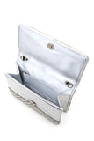 Womens Pearl Studs Rhinestone Handle Clutch Bag | Zarnesh