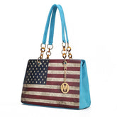 Womens MKF Collection Nevaeh Flag Shoulder Bag by Mia K | Zarnesh