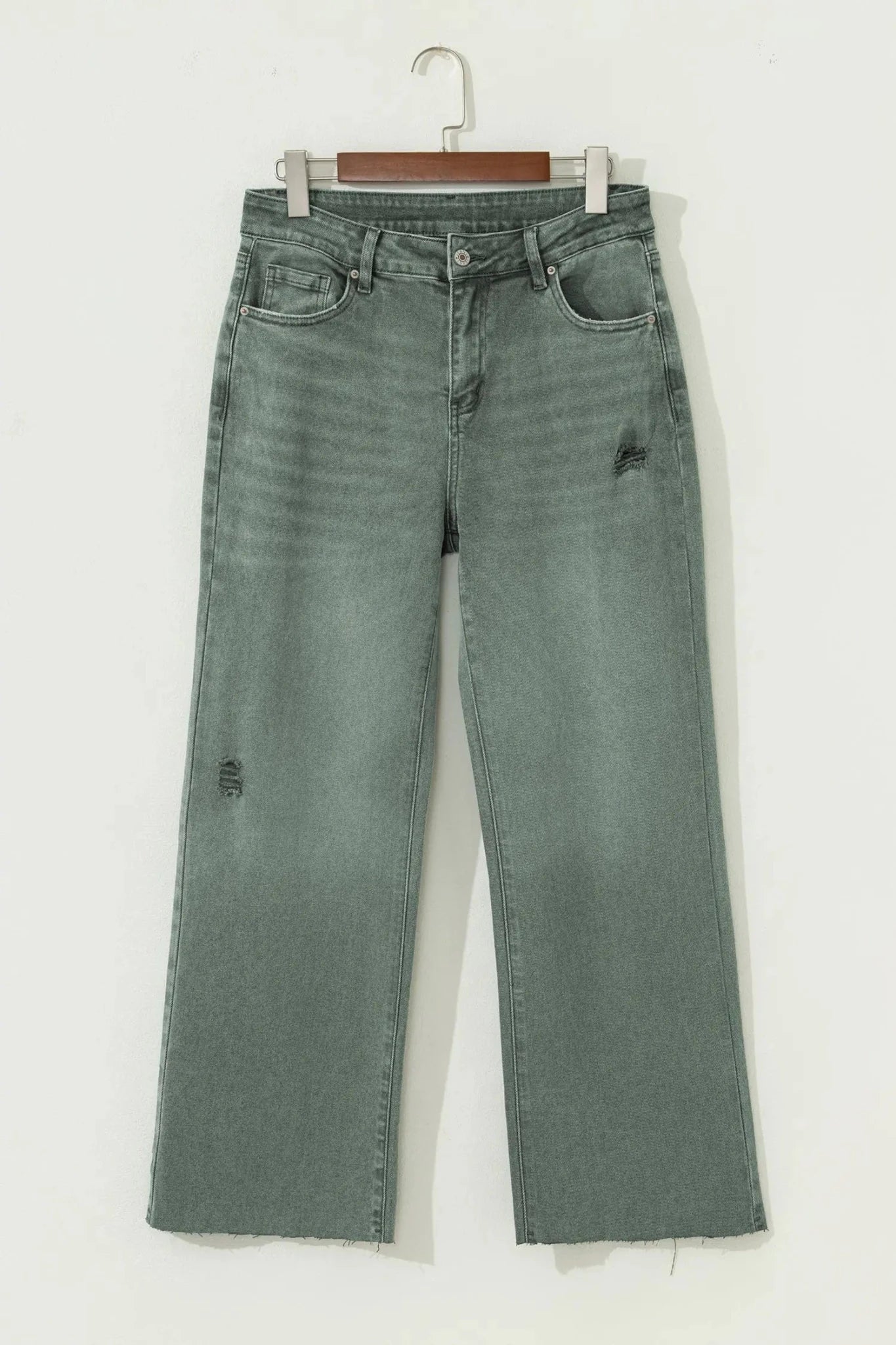 Denim Karla Edge Distressed Wide Leg Jeans | Zarnesh