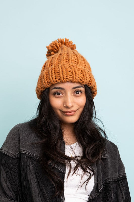Women Soft Chunky Cable Knit Beanie | Zarnesh