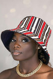 Fashion Striped Pattern Mix Print Bucket Hat | Zarnesh