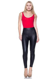Matte Faux Leather High Waist Leggings | Zarnesh