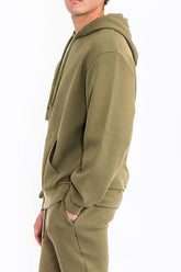 Men’s Casual Solid Fleece Tech Hooded | Zarnesh