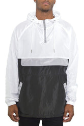 Men’s Color Block Windbreaker Anorak Pullover Hooded Jacket | Zarnesh