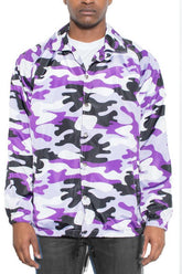 Men's Graphic Camouflage Coach Jacket | Zarnesh