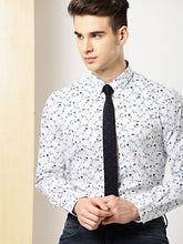 Men's Nikhil Floral Vine Print Cotton Shirt | Zarnesh