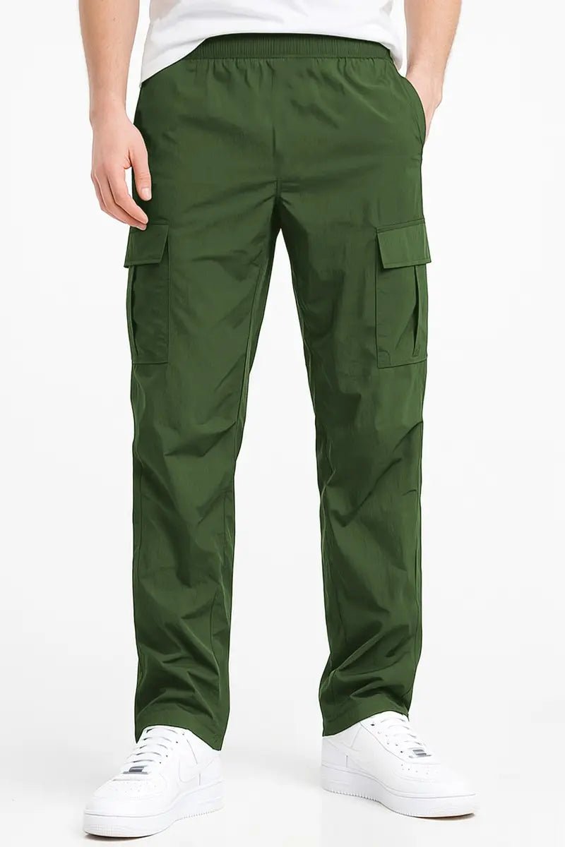 Men's Relaxed Fit Classic Nylon Cargo Pants | Zarnesh