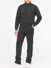 Men’s Solid Flare Tracksuit Stacked Active Set | Zarnesh