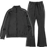 Men's Stacked Flare Track Set with Piping | Zarnesh