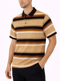Men's Striped Old School Polo Shirt | Zarnesh