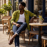 Men's Udaipur Bandhani Tie Dye Shirt | Zarnesh