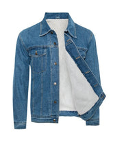 Men's Winter Sherpa Lined Denim Jacket | Zarnesh