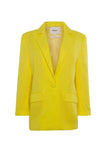 Yellow blazer on a white background