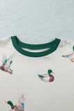Plus Size Mallard Duck Ribbed Sweatshirt | Zarnesh