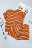Plus Size Polka Dot Tee & Shorts Set | Zarnesh