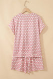 Polka Dot Top & Shorts Two-Piece Lounge Set | Zarnesh