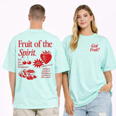 Unisex Oversized Fruit of the Spirit Graphic Shaka T-Shirt | Zarnesh