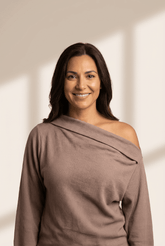 Waffle Knit Off The Shoulder Asymmetric Top | Zarnesh