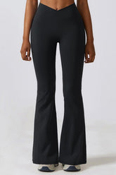 Women Casual Buttock Lift Yoga Moisture Wicking Flare Leg Pant Zarnesh