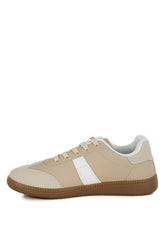 Women Crossover Closed Round Toe Lace Up Flatform Sneaker Zarnesh